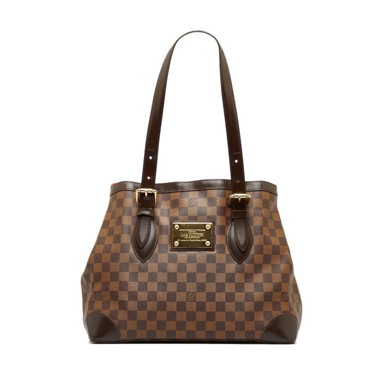 LOUIS VUITTON Damier Ebene Hampstead PM Tote Bag - Logoexplore