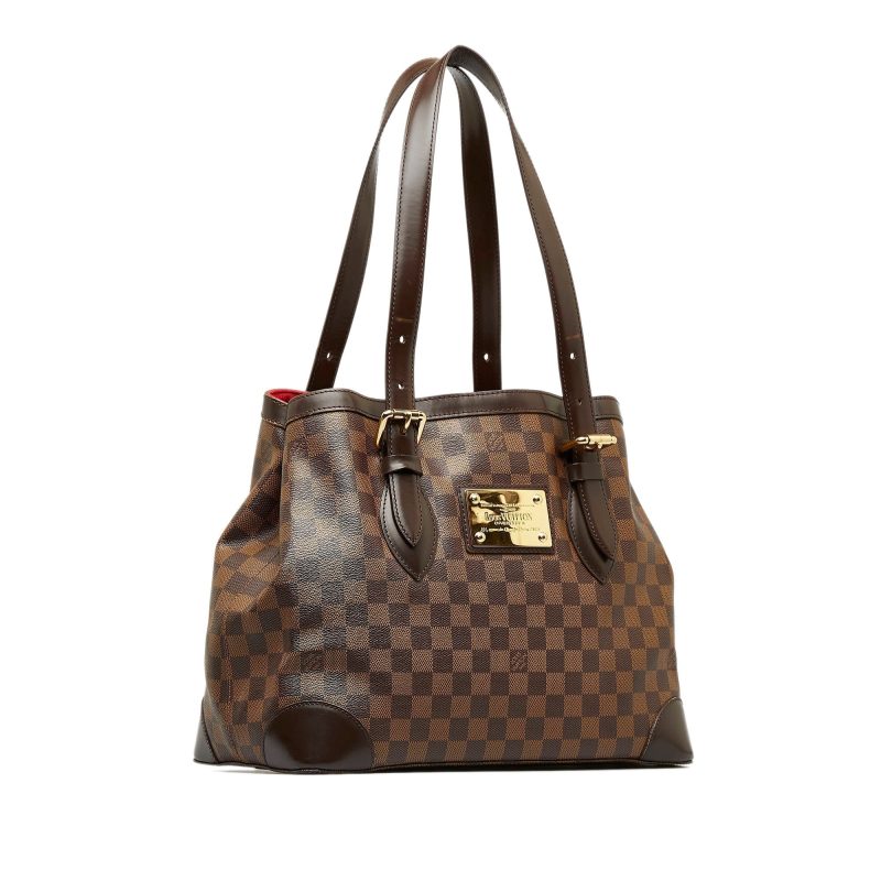 LOUIS VUITTON Damier Ebene Hampstead PM Tote Bag - Logoexplore - Image 2