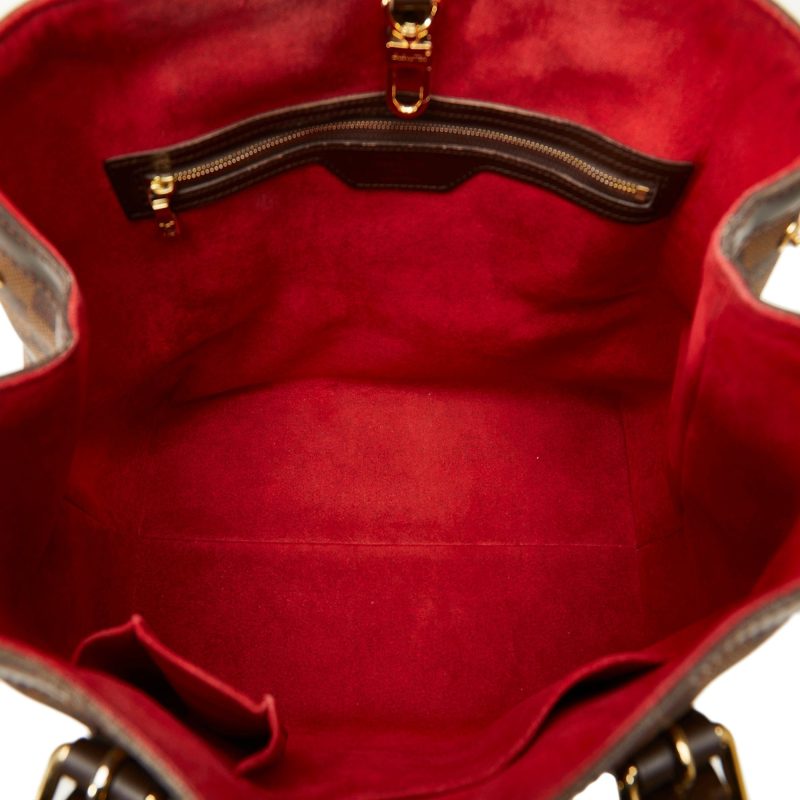LOUIS VUITTON Damier Ebene Hampstead PM Tote Bag - Logoexplore - Image 5