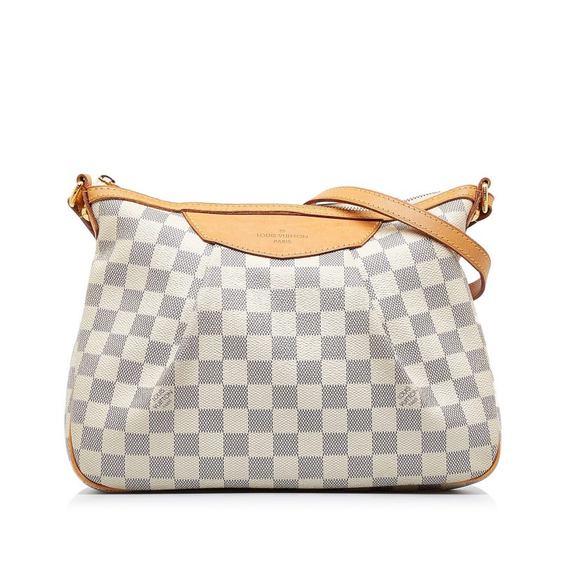 LOUIS VUITTON Damier Azur Siracusa PM Crossbody Bag - Logoexplore