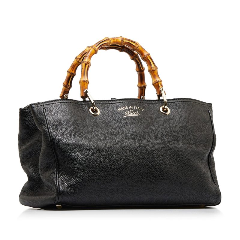 Gucci Bamboo Shopper Medium Black - Logoexplore - Image 3
