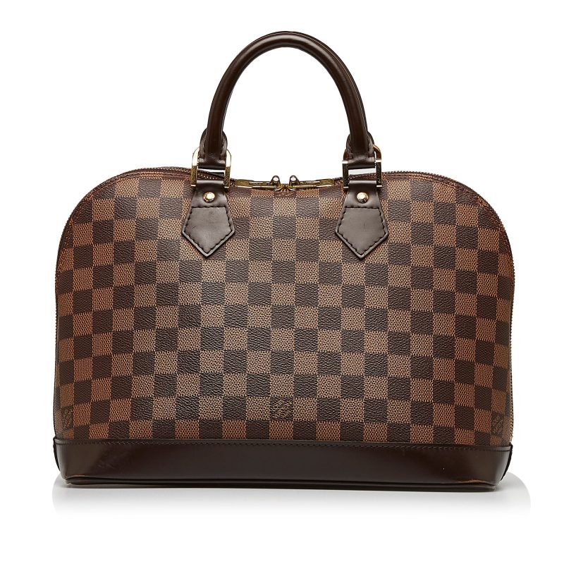 LOUIS VUITTON Damier Ebene Alma PM Handbag - Logoexplore