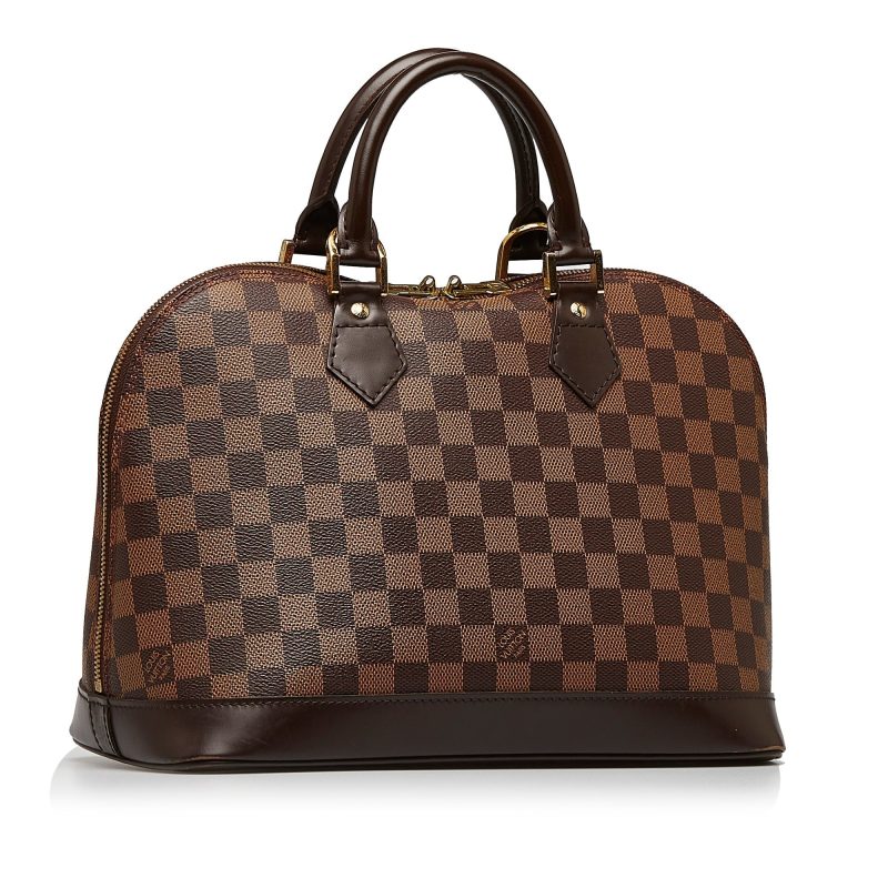LOUIS VUITTON Damier Ebene Alma PM Handbag - Logoexplore - Image 2