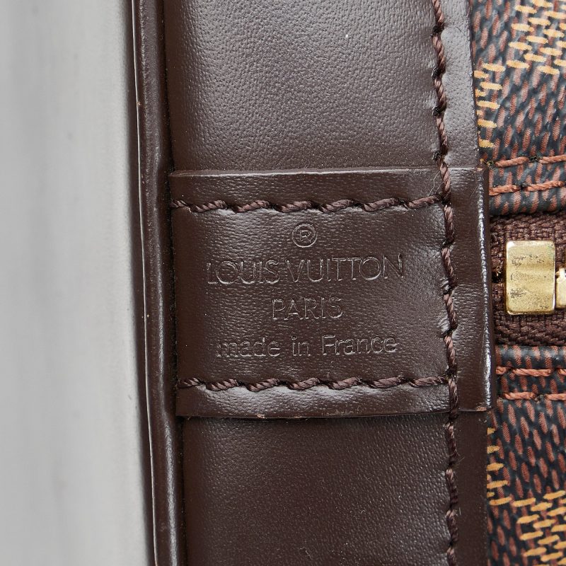 LOUIS VUITTON Damier Ebene Alma PM Handbag - Logoexplore - Image 6
