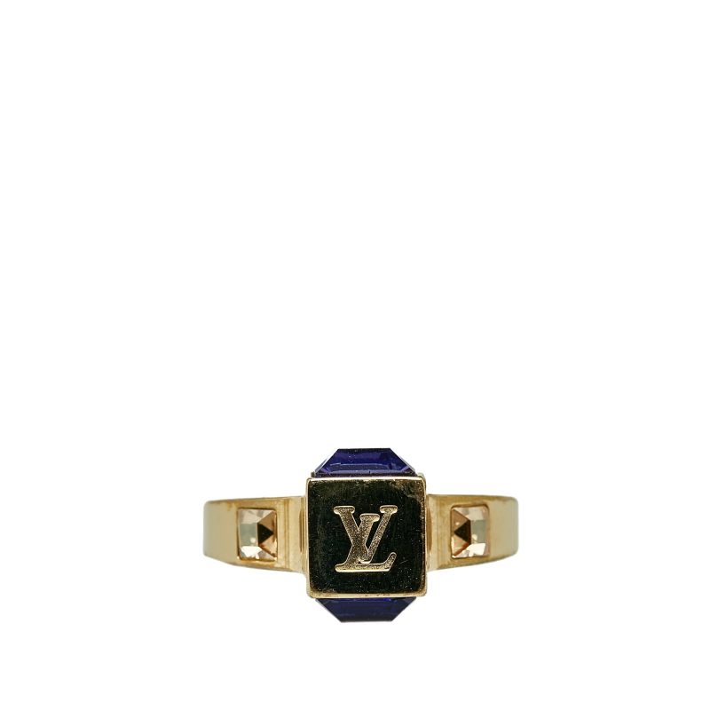LOUIS VUITTON Crystal Gamble Cocktail Ring Costume Ring - Logoexplore