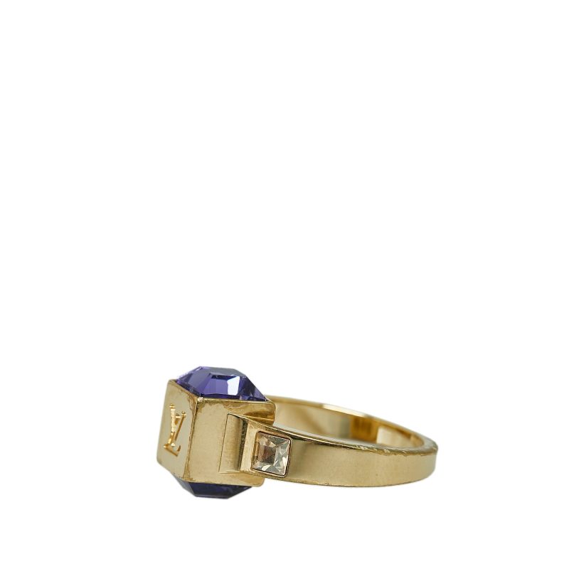 LOUIS VUITTON Crystal Gamble Cocktail Ring Costume Ring - Logoexplore - Image 2