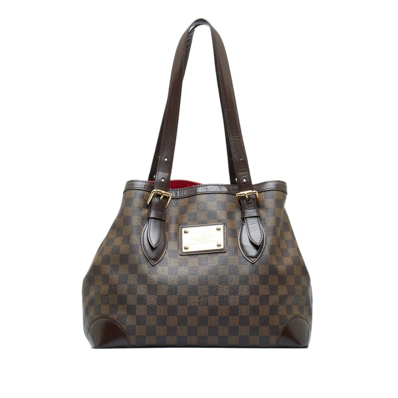 LOUIS VUITTON Damier Ebene Hampstead MM Tote Bag - Logoexplore
