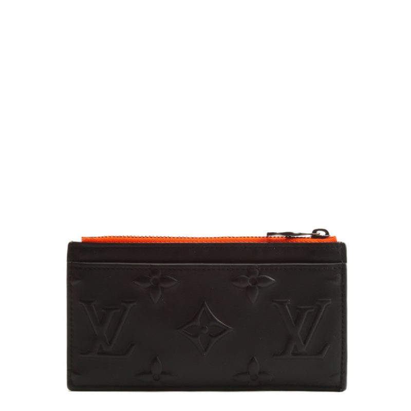 LOUIS VUITTON Coin Card Holder Black - Logoexplore