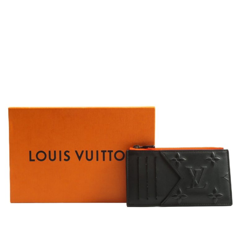 LOUIS VUITTON Coin Card Holder Black - Logoexplore - Image 4