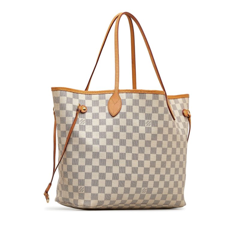 LOUIS VUITTON Damier Azur Neverfull MM Tote Bag - Logoexplore - Image 2