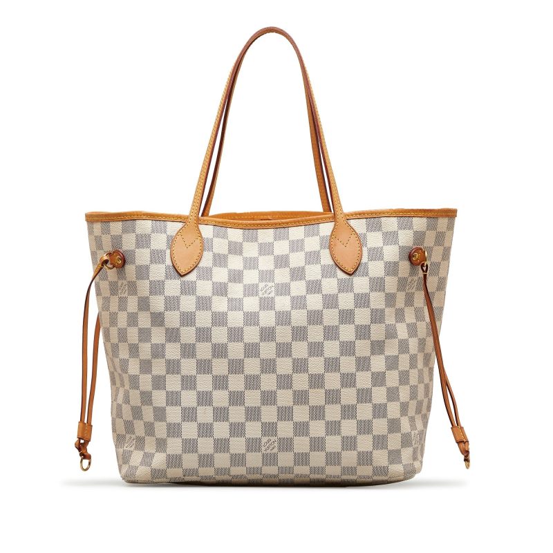 LOUIS VUITTON Damier Azur Neverfull MM Tote Bag - Logoexplore - Image 3