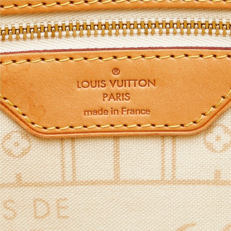 LOUIS VUITTON Damier Azur Neverfull MM Tote Bag - Logoexplore - Image 6