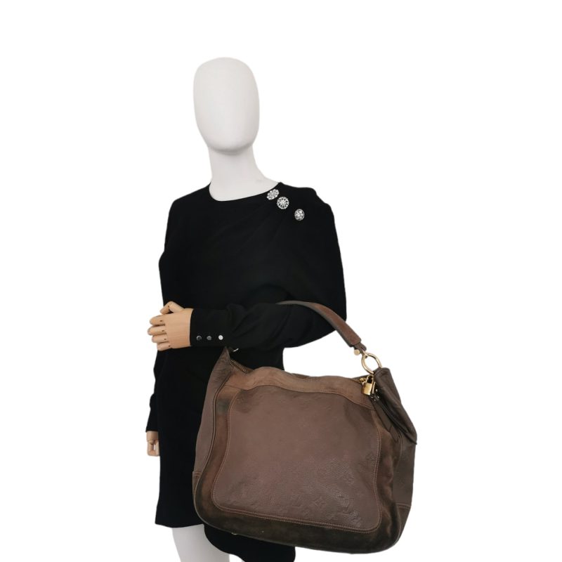 Louis Vuitton Brown Tote Bag Monogram Empreinte - Logoexplore - Image 2
