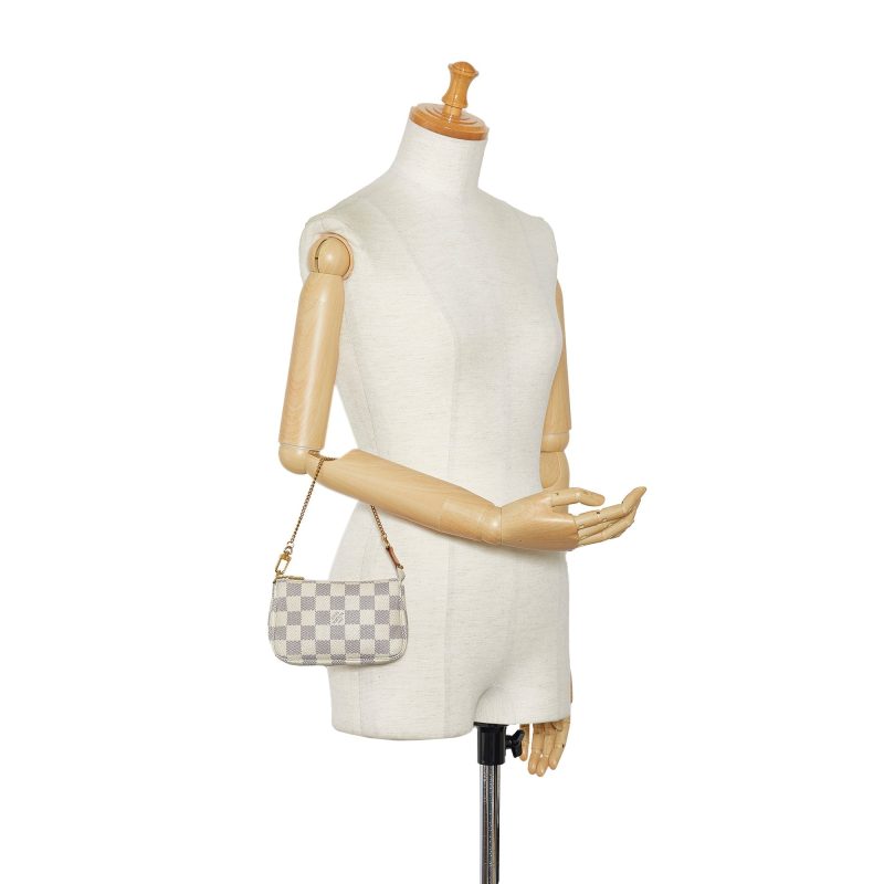 LOUIS VUITTON Damier Azur Mini Pochette Accessoires Baguette - Logoexplore - Image 10