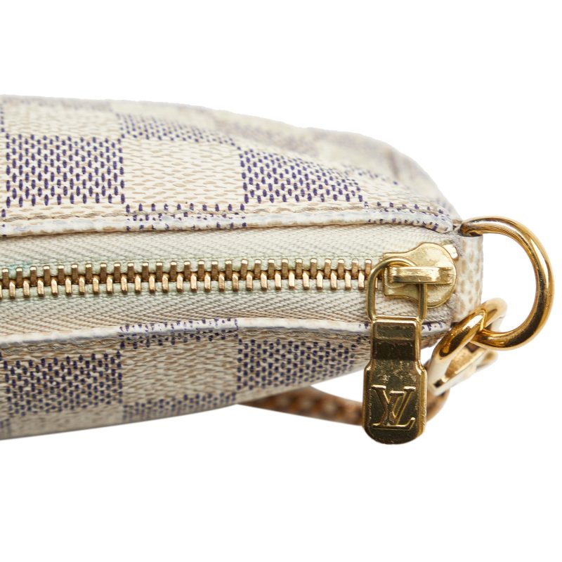 LOUIS VUITTON Damier Azur Mini Pochette Accessoires Baguette - Logoexplore - Image 9