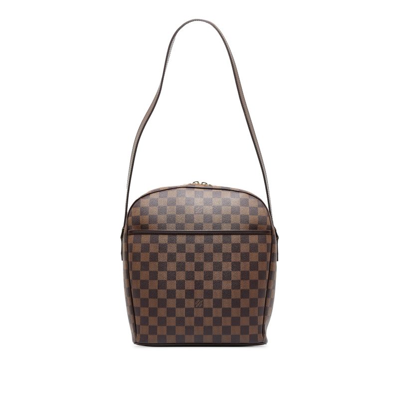 LOUIS VUITTON Damier Ebene Ipanema GM Shoulder Bag - Logoexplore