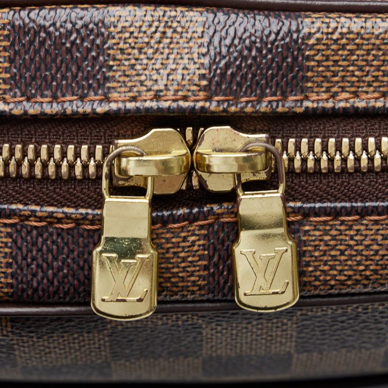 LOUIS VUITTON Damier Ebene Ipanema GM Shoulder Bag - Logoexplore - Image 8