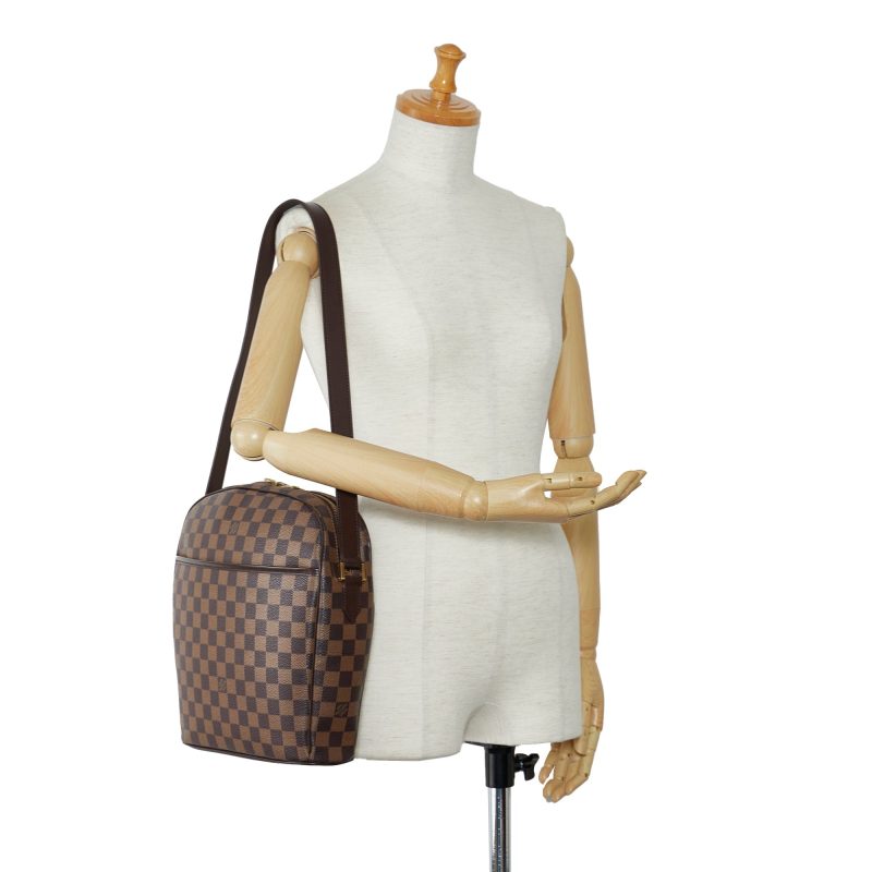 LOUIS VUITTON Damier Ebene Ipanema GM Shoulder Bag - Logoexplore - Image 9
