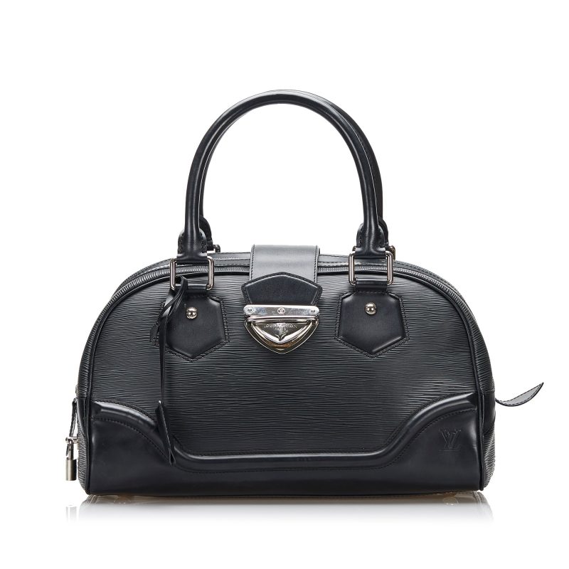 Louis Vuitton Bowling Montaigne GM Black Epi - Logoexplore