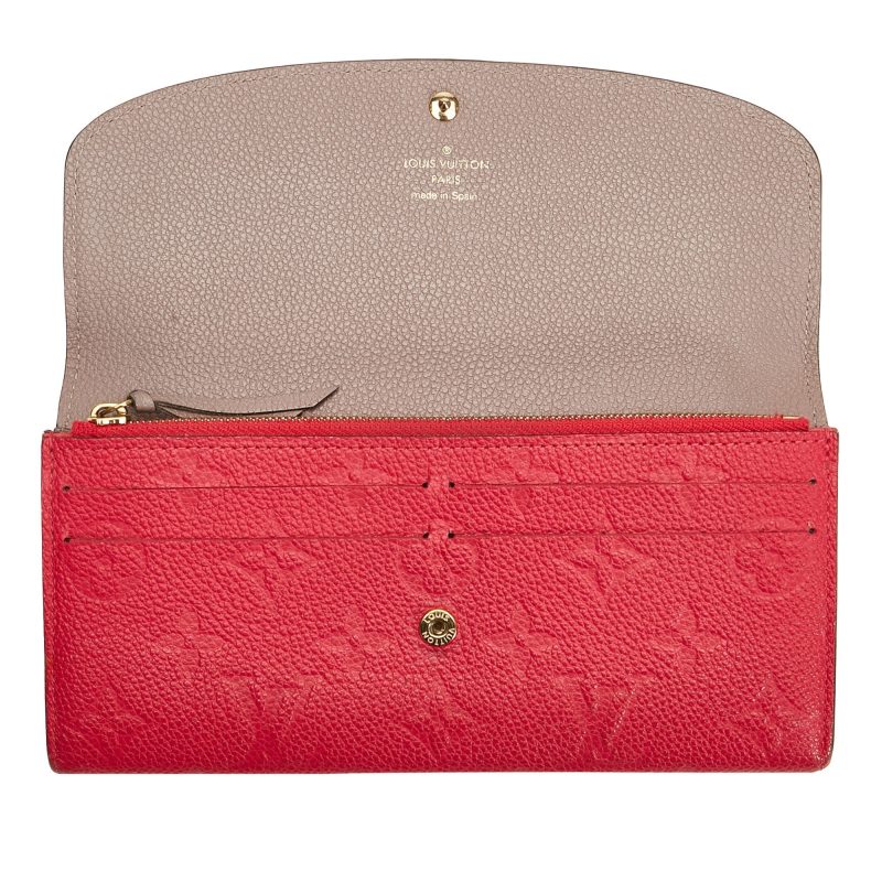 LOUIS VUITTON Empreinte Emilie Wallet Red - Logoexplore - Image 4