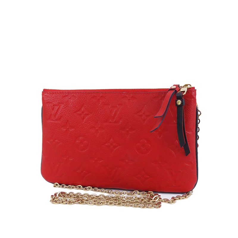 Louis Vuitton Double Zip Pochette Blue Red Monogram Empreinte - Logoexplore - Image 2