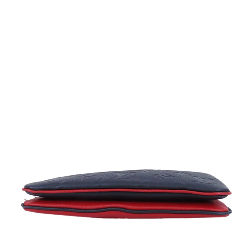 Louis Vuitton Double Zip Pochette Blue Red Monogram Empreinte - Logoexplore - Image 3