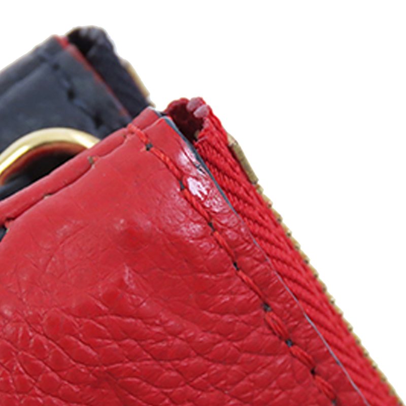 Louis Vuitton Double Zip Pochette Blue Red Monogram Empreinte - Logoexplore - Image 8