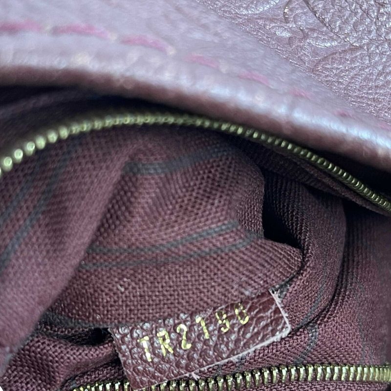 LOUIS VUITTON Empreinte Monogram Embossed Leather Artsy MM Burgundy Shoulder bag - Logoexplore - Image 5