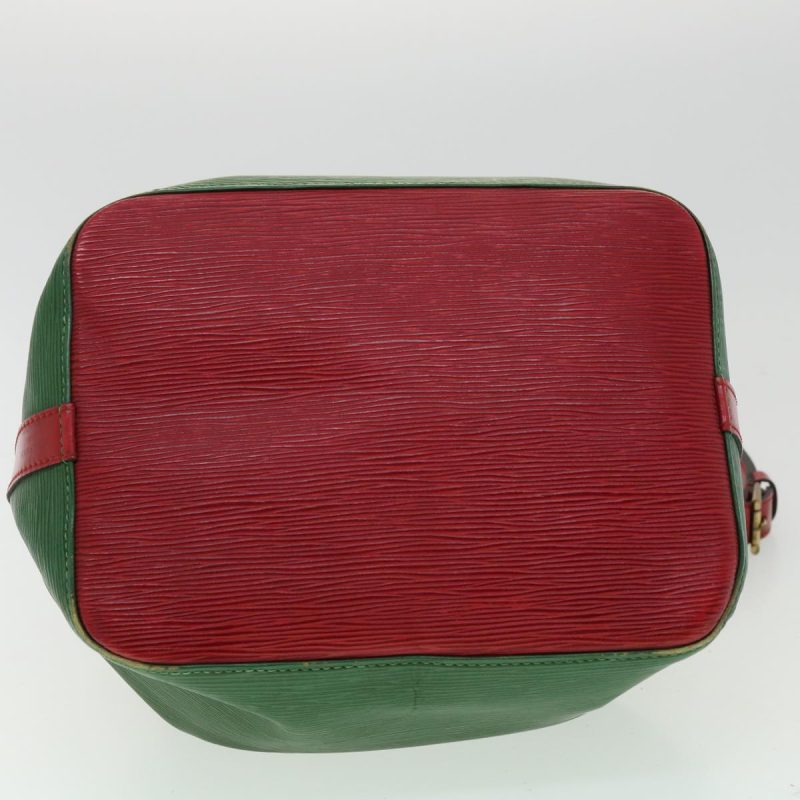 LOUIS VUITTON Epi Petit Noe Bicolor Shoulder Bag Green Red M44147 LV ai476 - Logoexplore - Image 5
