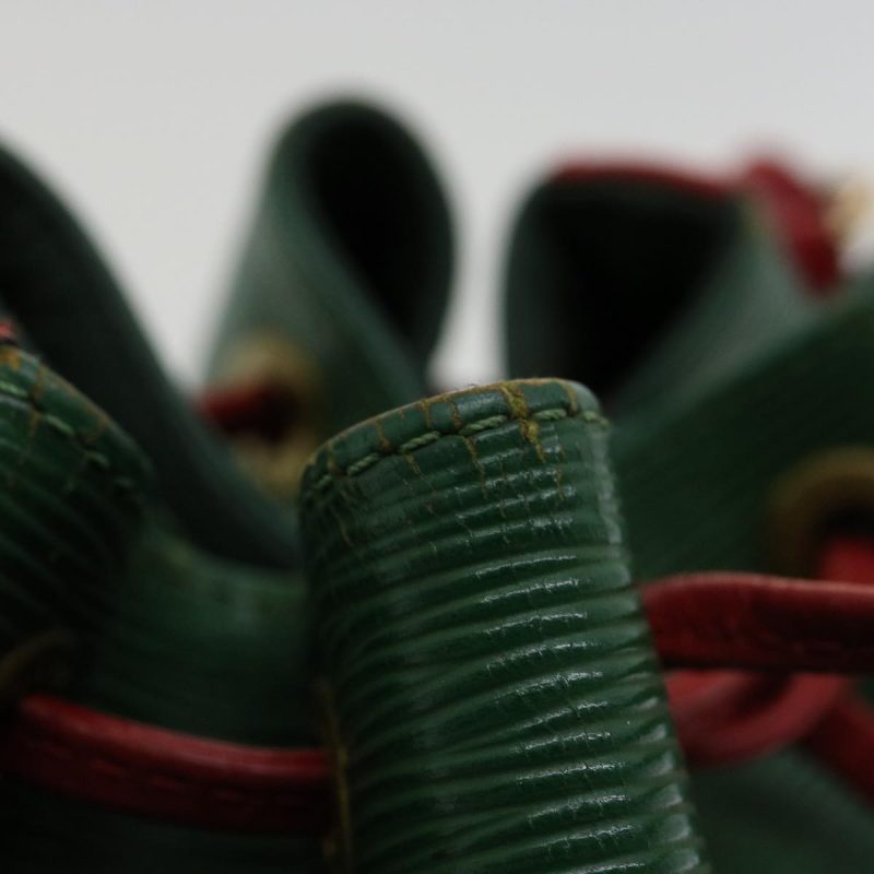 LOUIS VUITTON Epi Petit Noe Bicolor Shoulder Bag Green Red M44147 LV ai476 - Logoexplore - Image 10