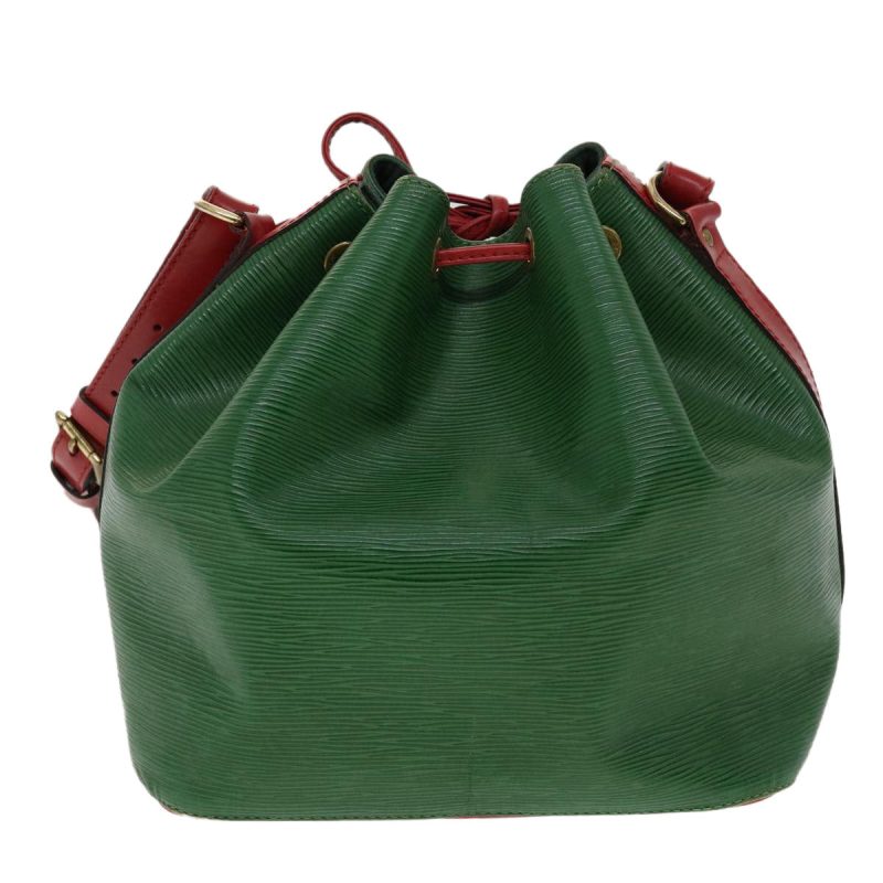 LOUIS VUITTON Epi Petit Noe Bicolor Shoulder Bag Green Red M44147 LV ai476 - Logoexplore - Image 2