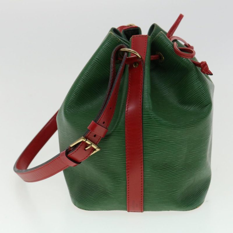 LOUIS VUITTON Epi Petit Noe Bicolor Shoulder Bag Green Red M44147 LV ai476 - Logoexplore - Image 3