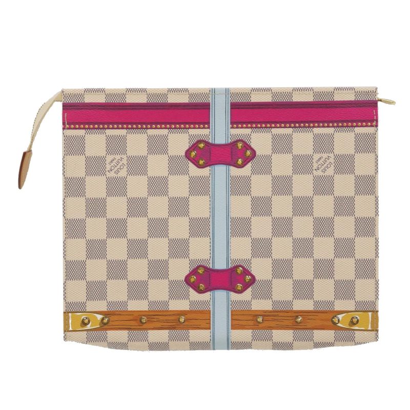 LOUIS VUITTON Damier Azur Poche Toilette 26 Pouch M41438 ak181 - Logoexplore - Image 2