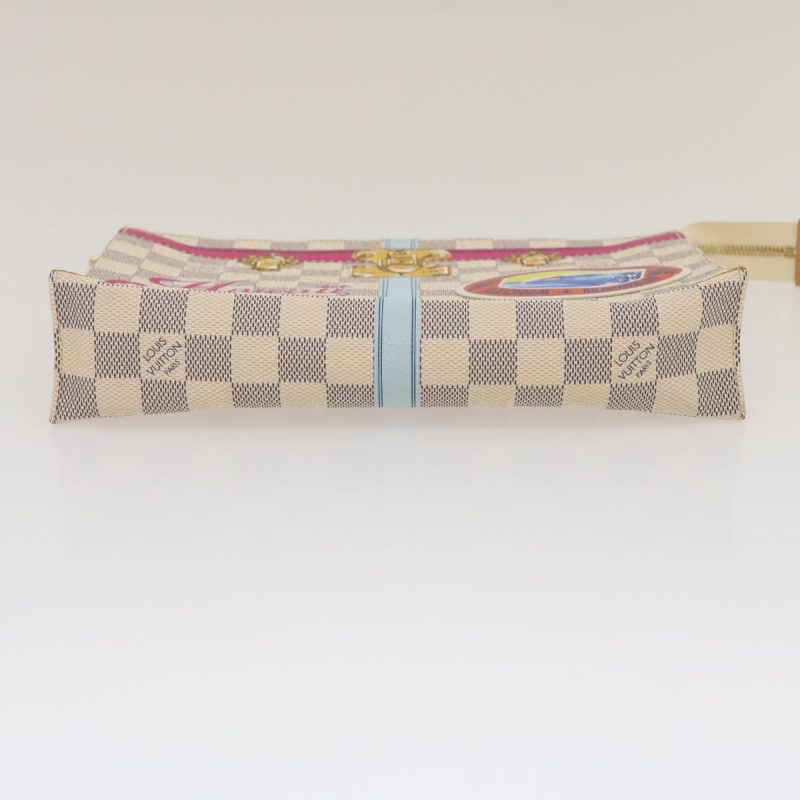 LOUIS VUITTON Damier Azur Poche Toilette 26 Pouch M41438 ak181 - Logoexplore - Image 6