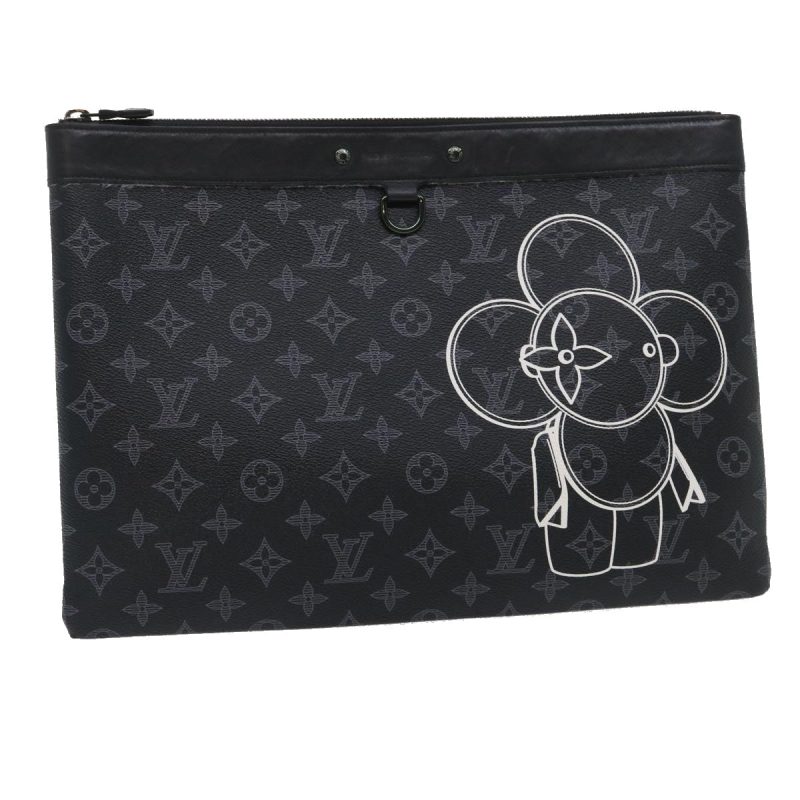 LOUIS VUITTON Eclipse Vivienne Pochette Apollo Clutch Limited M62904 Auth ak183A - Logoexplore