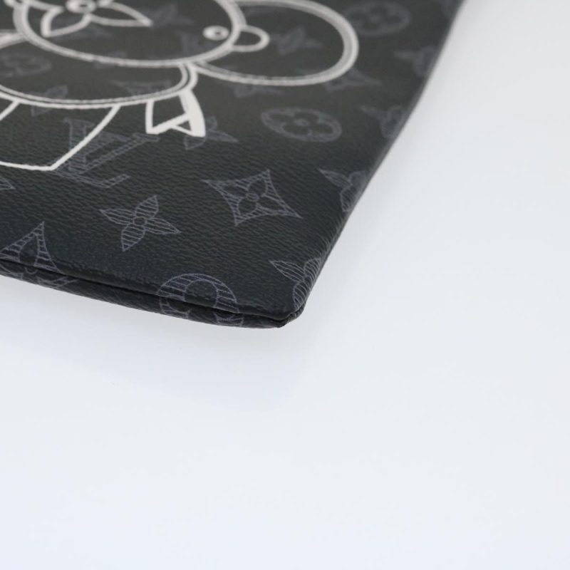 LOUIS VUITTON Eclipse Vivienne Pochette Apollo Clutch Limited M62904 Auth ak183A - Logoexplore - Image 7