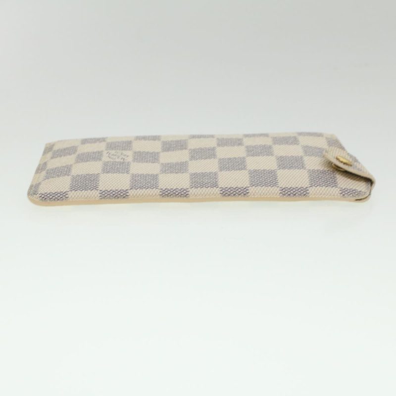LOUIS VUITTON Damier Azur Etui A Lunettes MM Glasses Case N60025 am3770 - Logoexplore - Image 3
