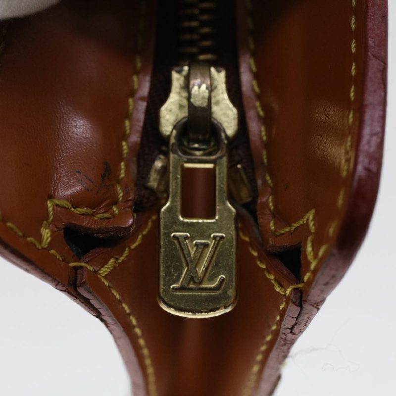 LOUIS VUITTON Epi Pochette Homme Clutch Bag Brown M52528 LV  am4447 - Logoexplore - Image 9