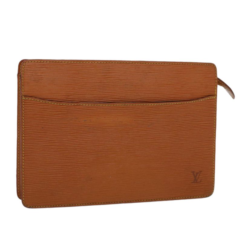 LOUIS VUITTON Epi Pochette Homme Clutch Bag Brown M52528 LV  am4447 - Logoexplore