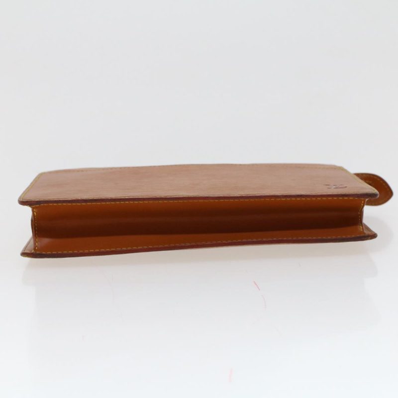 LOUIS VUITTON Epi Pochette Homme Clutch Bag Brown M52528 LV  am4447 - Logoexplore - Image 6