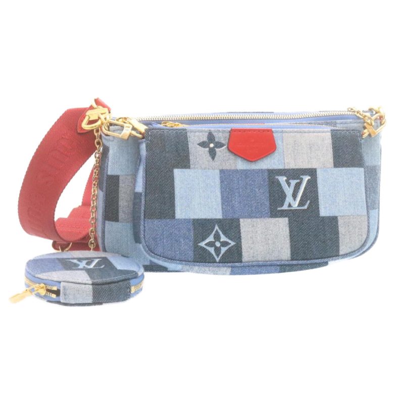 LOUIS VUITTON Denim Multi Pochette Accessoires Shoulder Bag M44990 Auth ar6462A - Logoexplore
