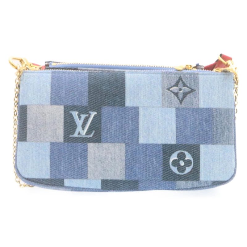 LOUIS VUITTON Denim Multi Pochette Accessoires Shoulder Bag M44990 Auth ar6462A - Logoexplore - Image 2