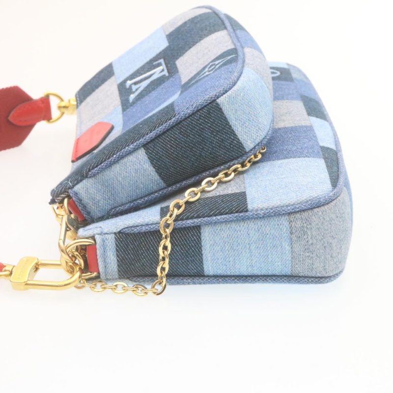 LOUIS VUITTON Denim Multi Pochette Accessoires Shoulder Bag M44990 Auth ar6462A - Logoexplore - Image 3