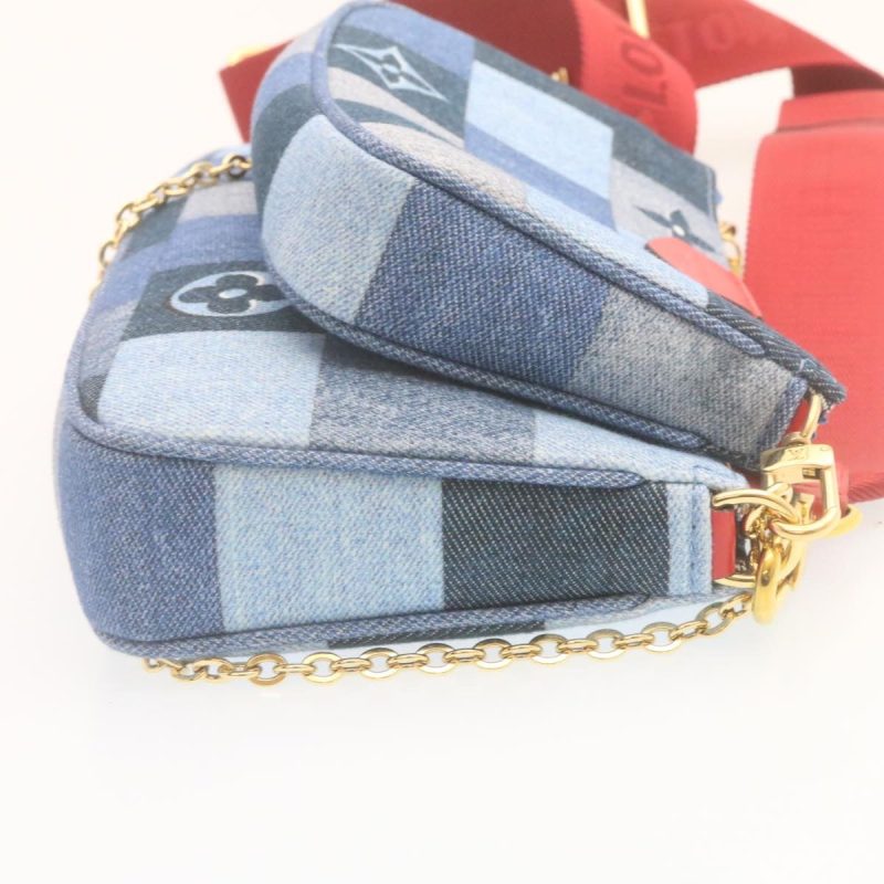 LOUIS VUITTON Denim Multi Pochette Accessoires Shoulder Bag M44990 Auth ar6462A - Logoexplore - Image 4