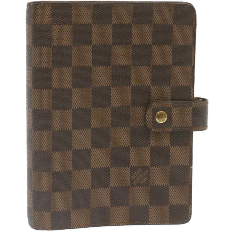 LOUIS VUITTON Damier Ebene Agenda MM Day Planner Cover R20935 ar6536 - Logoexplore