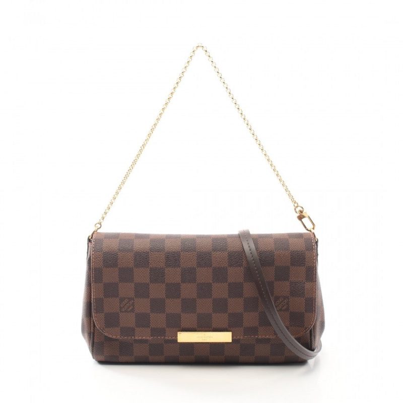 Louis Vuitton Damier Ebene Canvas Favorite Bag,Brown - Logoexplore