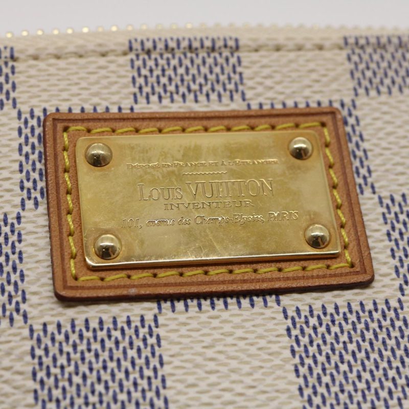 LOUIS VUITTON Damier Azur Pochette Mira MM Accessory Pouch N60027 LV am478bA - Logoexplore - Image 9