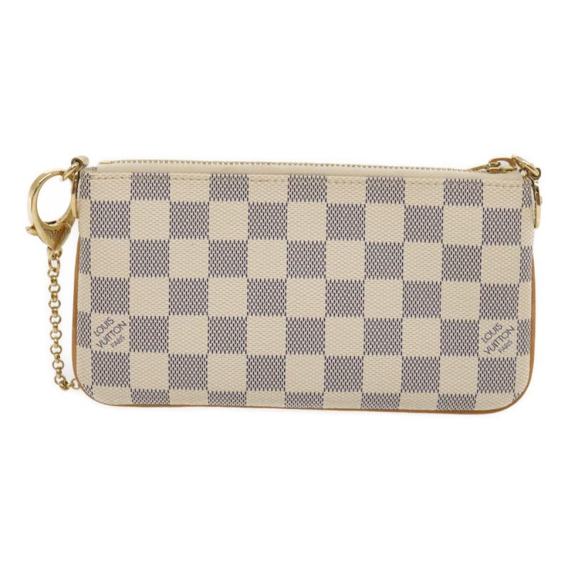 LOUIS VUITTON Damier Azur Pochette Mira MM Accessory Pouch N60027 LV am478bA - Logoexplore - Image 2