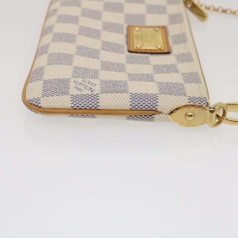 LOUIS VUITTON Damier Azur Pochette Mira MM Accessory Pouch N60027 LV am478bA - Logoexplore - Image 3