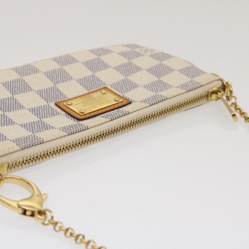 LOUIS VUITTON Damier Azur Pochette Mira MM Accessory Pouch N60027 LV am478bA - Logoexplore - Image 5